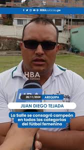 🔵 #Fútbol || 🎥 La Salle se consagró campeón en las categorías menores,  medianos y mayores del fútbol femenino en CODECOA, 🎤 Juan Diego Tejada,  entrenador de La Salle, ✓ Reportero: Miguel Contreras ...