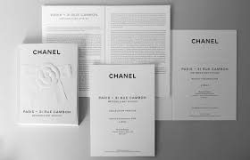 Salon creations & savoir faire invitation. Chanel Fashion Show Invitation And Leaflet Embossing Hot Stamping Invitation