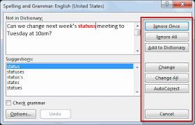 How To Check Spelling And Grammar In Microsoft Outlook Webucator