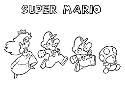34+ mario kart peach coloring pages for printing and coloring. Mario Bros 112491 Video Games Printable Coloring Pages