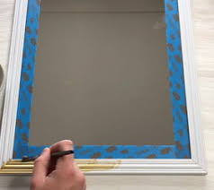 Once dry, i put purple washi tape all the way around. Washi Tape Fretwork Mirror For 5 Hometalk