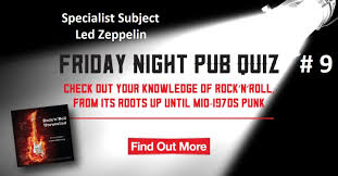 If you fail, then bless your heart. Friday Night Pub Quiz 9 Rock N Roll Unravelled