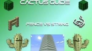 The fence bucket generates a fence every 4 blocks. Cactus Farm Guide String Fence Comparison Youtube