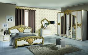 Sunfun pauline loungemobel set 5 tlg polyrattan lounge. Schlafzimmer Set Eva Weiss Gold 4 Teilig Jetzt Bei Mobel Lux Bestellen