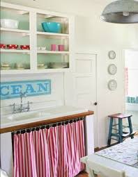 curtains under sink