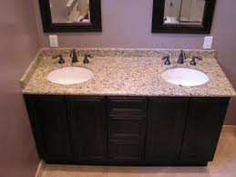 Corner vanity with grey marble top and backsplash add a bit of class to your bathroom decor. Bathroom Corner Vanities Cabinet Genies Cape Coral Fl