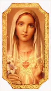 Immaculate Heart Of Mary Plaque 9 Inches Jesus Pictures Warm Colors Beautiful Images
