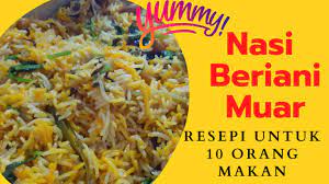 Cara masak nasi beriani dengan cepat guna pc noxxa. Resepi Nasi Beriani Muar Boleh Makan 10 Orang Makan Youtube