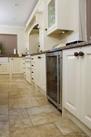 white tile kitchen floor