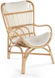Amazon Com Kouboo Rattan Loop Lounge Chair With Seat And Head Cushion Natural Color Large Home K In 2020 Coastal Cottage Living Room Cottage Living Rooms Rattan