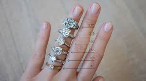 Diamond Size Chart On Hand Erstwhile
