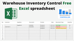 Check spelling or type a new query. Warehouse Inventory Control Free Excel Spreadsheet