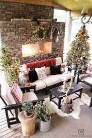 Cabin Chic Christmas Tree Cabin Chic Chic Christmas Balcony Decor