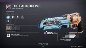 Crispr structures are found in the vicinity of four genes named cas1 to cas4. The Palindrome God Roll Destiny 2 Shacknews