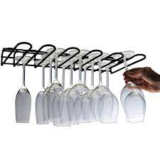 Wall mounted wine glass rack uk. Black Coloured Cupboard Or Wall Mounted Wine Glass Rack