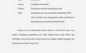 Skripsi sebagai salah satu syarat untuk menyelesaikan strata 1 pendidikan di indonesia, sangatlah wajib untuk menuliskan surat pernyataan keasilian dari hasil penelitian yang dilakukannya. Contoh Surat Pernyataan Skripsi Pada Kesempatan Kali Ini Cute766