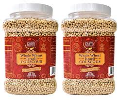 Couscous tabbouleh with fresh mint & feta using couscous instead of bulgur for tabbouleh really speeds up the process of making this colorful salad. Amazon Com Whole Wheat Couscous Isreali Pearled Traditional Whole Grain 22oz Canister 2 Pack Grocery Gourmet Food