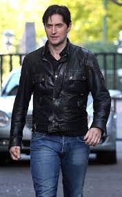 Richard Armitage Photo Richard Armitage Outside Itv And Bbc Studios Richard Armitage Leather Jacket Richard