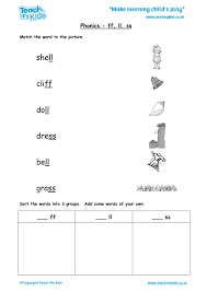 You can use this colourful picture book to help children when they are just starting to learn english. Phonics Ll Ss Words Tmk Education Worksheets Pdf Christmas Activity Sheets For Ff Words Phonics Worksheets Worksheets Children Educational Games Year 5 Homework Sheets Fraction Exercises Primary 1 Math Problem Sums Worksheets