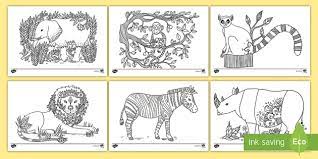 This african animals circle colouring page is perfect for both adults and kids to enjoy, and has plenty of fun detail without being too daunting. Africa Mindfulness Colouring Pages