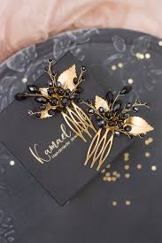 You'll receive email and feed alerts when new items arrive. Black Gold Hair Vine Dark Hair Piece Foliar Earring And Etsy In 2020 Gold Hair Piece Gold Hair Comb Gold Hair Vine
