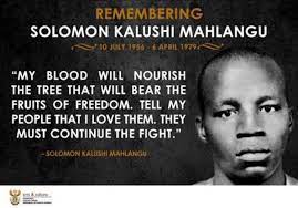 Watch trailers & learn more. Kim Heller On Twitter Solomon Kalushi Mahlangu My Blood Will Nurture The Tree That Will Bear The Fruits Of Freedom Tell My People I Them Aluta Continua Https T Co H6uhzt2ofp