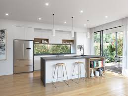 the blue space expands to kitchens with