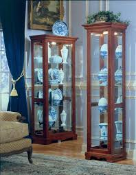 Small Curio Cabinet Cherry Small Solid Wood Curio Cabinet With Crown Molding Introduce A Timeless Display Piece F Small Curio Cabinet Curio Cabinet Cabinet