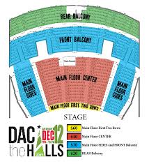 Dac The Halls With David Archuleta Seating Map Davis Arts
