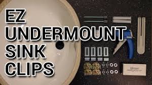 how to install ez undermount sink clips