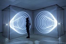 New Light Installation Is Like A Giant Portal To Another World Light Installation Light Painting Light Art