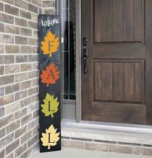 Welcome Fall Leaf Wooden Sign Etsy In 2020 Wooden Signs Porch Signs Welcome Fall