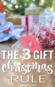 We have thousands of unique holiday gift ideas to select from. The Three Christmas Gift Rule Keeping Life Sane
