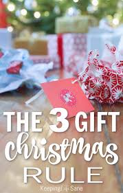 We have thousands of unique holiday gift ideas to select from. The Three Christmas Gift Rule Keeping Life Sane