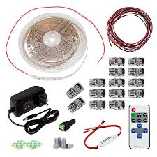 Maybe you would like to learn more about one of these? White Led Strip Lighting Kit 5m Under Cabinet Led Tape Light Wireless Rf Controller 150 Lm Ft Super Bright Leds
