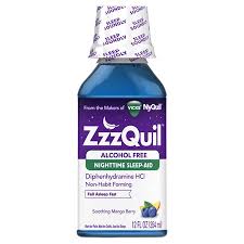 Vicks Zzzquil Sleep Aid Liquid Alcohol Free Berry 12 Fl Oz Walmart Com Nighttime Sleep Aid Alcohol Free How To Fall Asleep