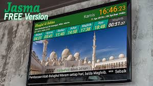 Jam Sholat Menggunakan Tv Gratis Jasma