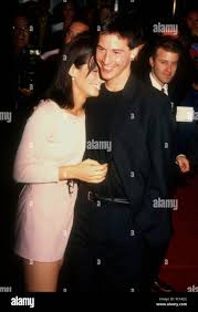 Hollywood, California, USA 7th June 1994 Actress Sandra Bullock and actor Keanu  Reeves attend 20th Century Foxs Speed Premiere on June 7, 1994 at Manns  Chinese Theatre in Hollywood, California, USA. Photo