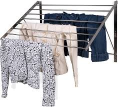 Maybe you would like to learn more about one of these? Brightmaison Wall Mount Clothes Drying Rack Laundry Room Organizer 6 5 Yards Drying Capacity Stainless Steel Silver Laundry Rack Amazon Co Uk Home Kitchen