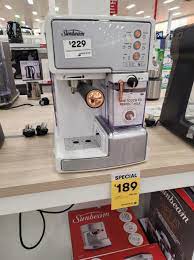 Espresso is a very fine grind of coffee that has water forced through it under very high pressure and. Big W Shoppers Absolutely Love This 189 Sunbeam Coffee Machine