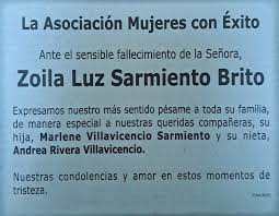 ZOILA LUZ SARMIENTO BRITO