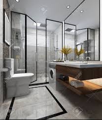 Houzz is the new way to design your home. 3d Rendering Luxury Modern Design Bathroom And Toilet Stock Photo Picture And Royalty Free Image Image 101828653