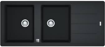 We bought this sink, the double sink with the wide part in the middle. Franke Bfg621onyx Basis Double Bowl Reversible Drainer Sink Appliances Online