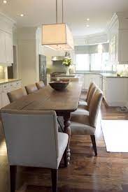 Rectangular Shade Light Dining Room Table With Upholstered Chairs Dining Room Combo Dining Room Design Kitchen Dining Room Combo