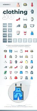 Download 382 free 16 pixel icons in ios, windows, material, and other design styles. Iconez Clothes Accessories By Oelhoem Graphicriver In 2021 Outfit Accessories Clothes Fashion Related