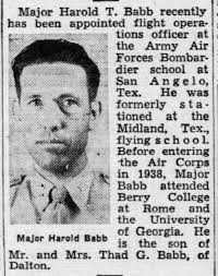 COL Harold Thaddeus Babb (1913-1984)