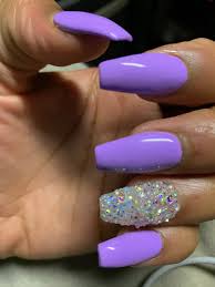 Nail art french manucure peinture / nail art french manicure. Purple Nails Coffin Shape Pretty Nails Nails Nails Coffin Shapes