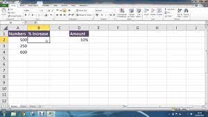 Secondly, we add the result to the number. Calculate Percentage Increase Formula In Excel Youtube
