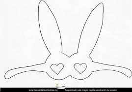 Dibujo online de un conejo de pascua pintando totalmente gratuito, para imprimir y colorear o pintar con los niños durante las vacaciones o fines de semana. Gafas De Conejo De Pascua Manualidades Infantiles