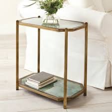 Kendall Rectangle Glass Side Table Glass Side Tables Side Table Trending Side Table